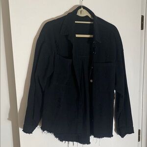 Black Distressed Jacket